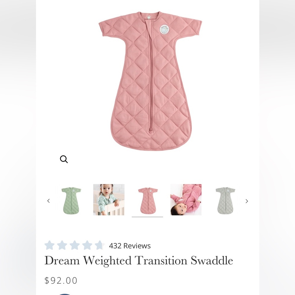 Dreamland sleep sack transition swaddle